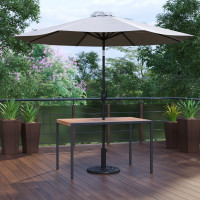 Flash Furniture XU-DG-UH3048-UB19BGY-GG Lark 3 Piece Outdoor Patio Table Set - 30